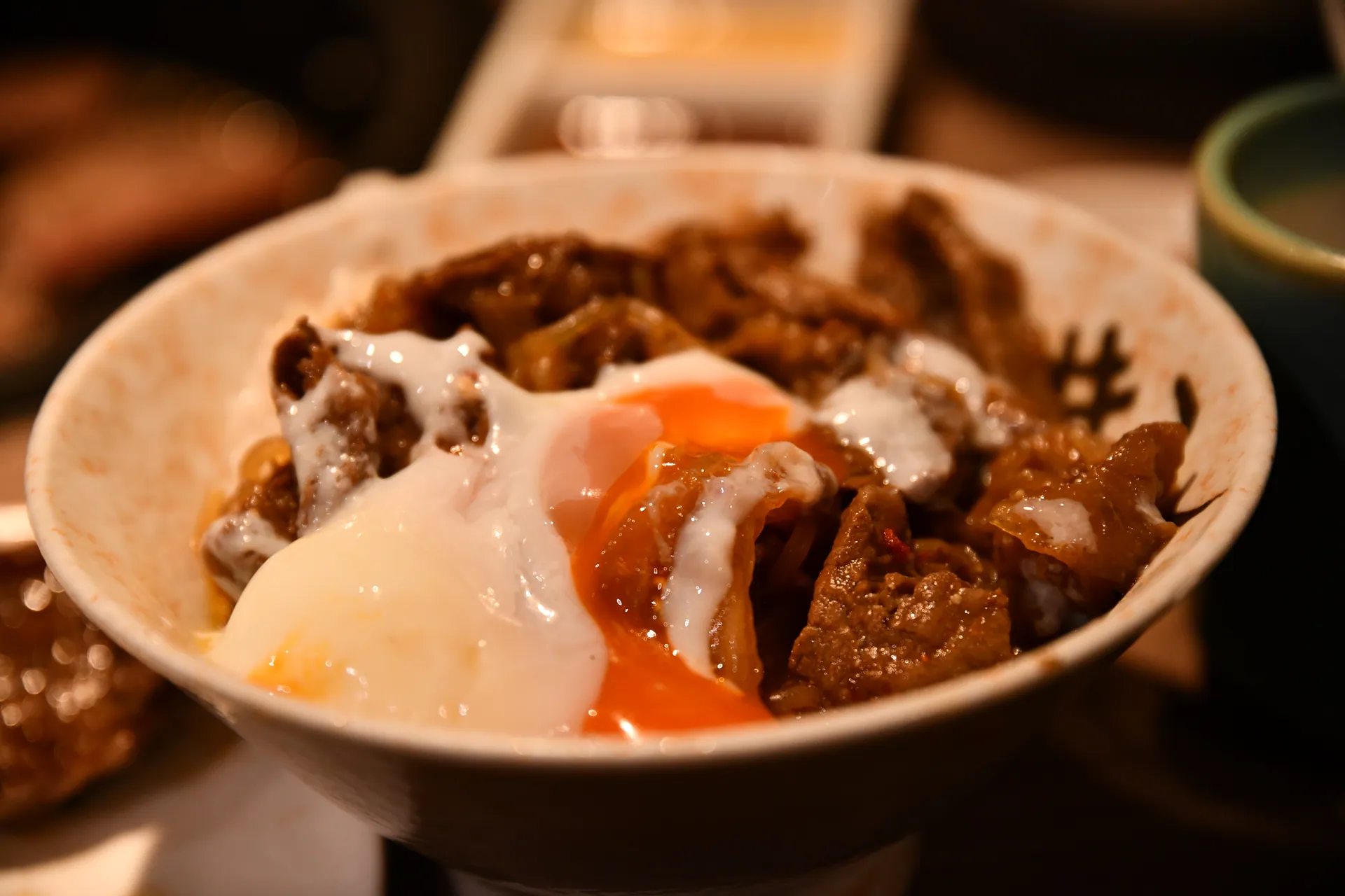 肉と日本酒の牛丼は最高