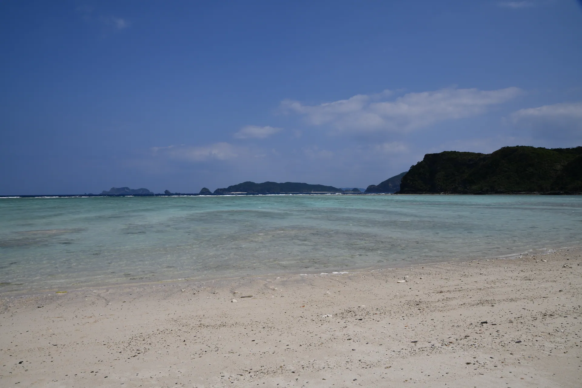 唐馬ビーチの砂浜