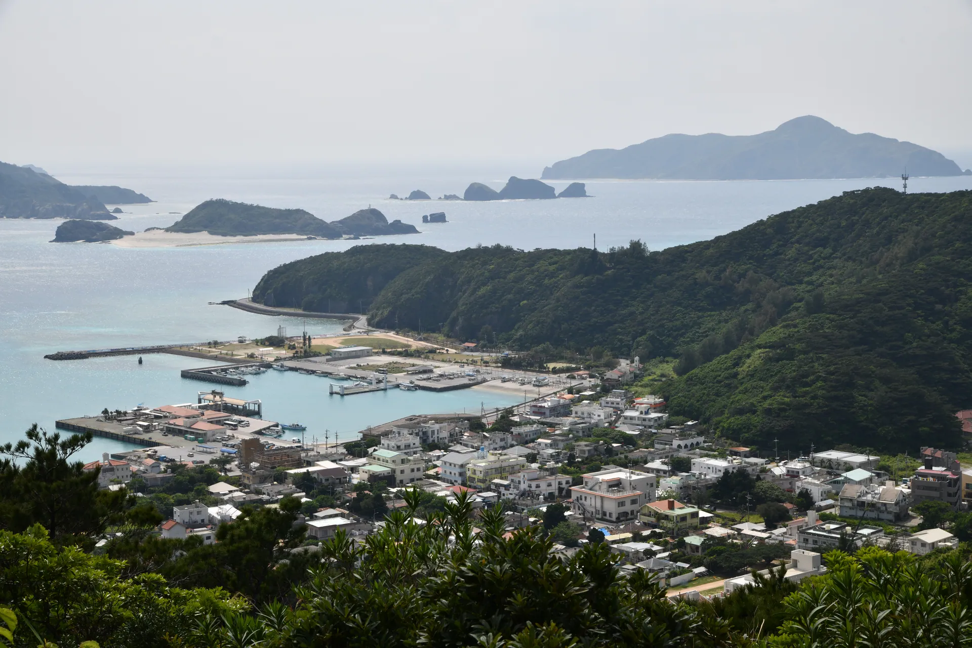 座間味地区を一望