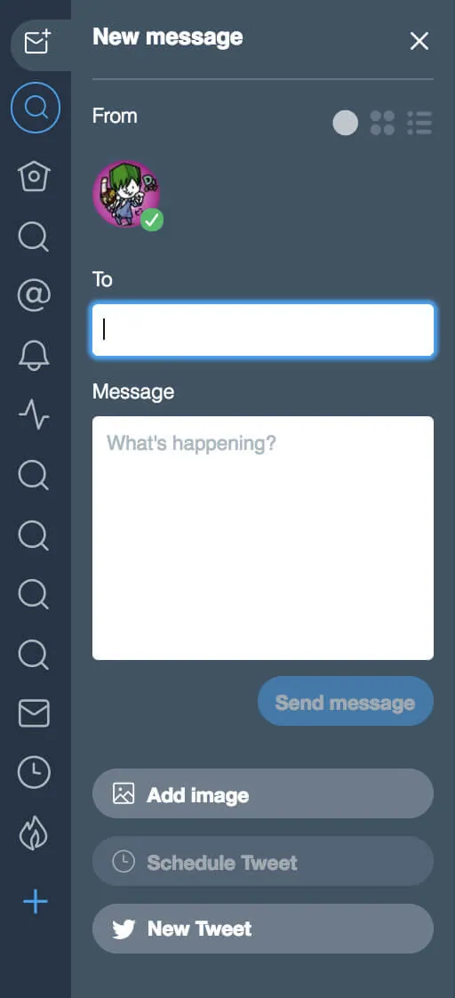 TweetDeck DM