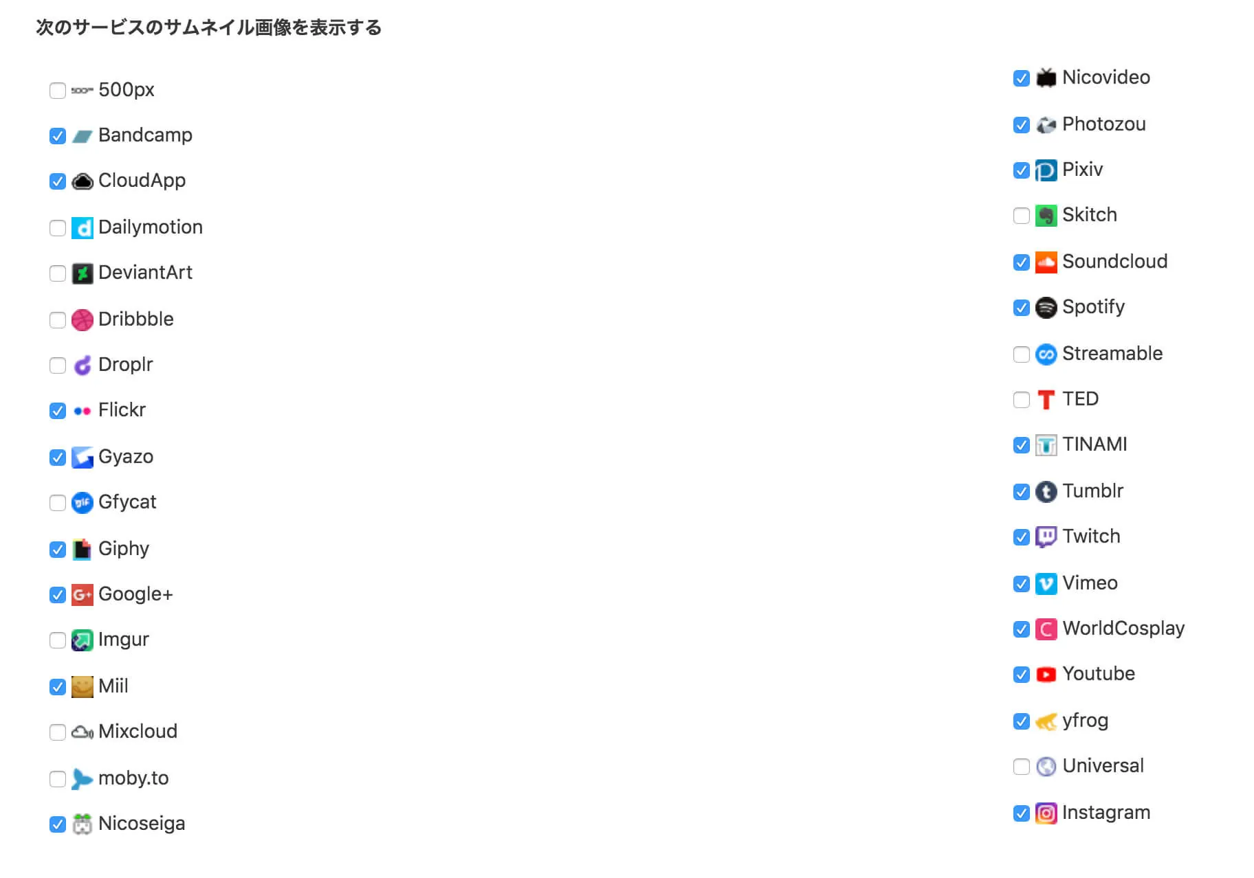 TweetDeck BetterTweetDeck 外部サービスの画像をサムネイル表示