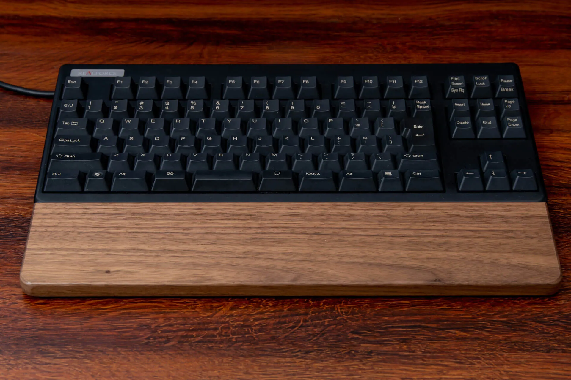 ウッドパームレストとREALFORCE 91UBK-S