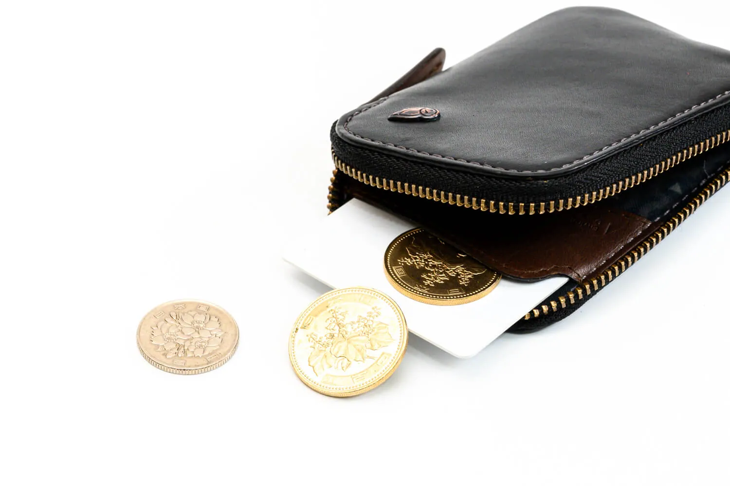 Bellroy（ベルロイ） Card PocketにICカードと小銭を収納したところ